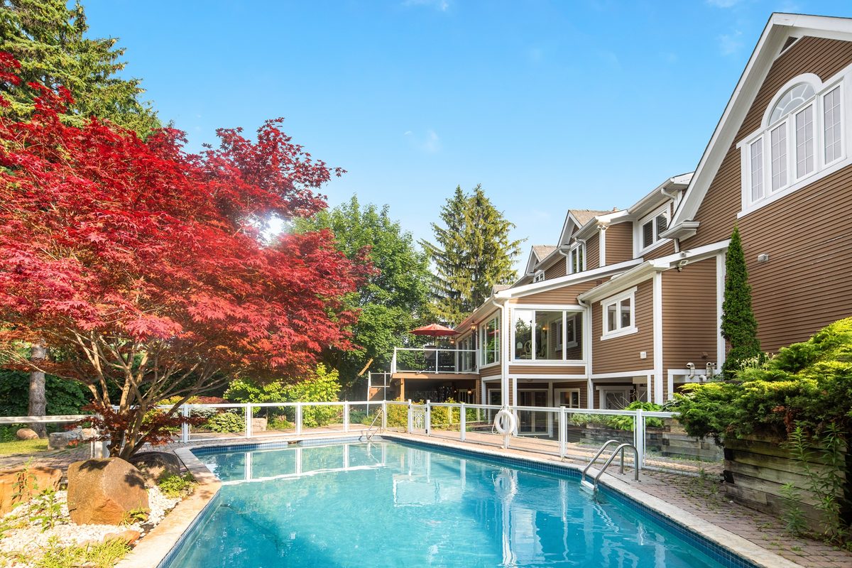 Luxury home with a swimming pool